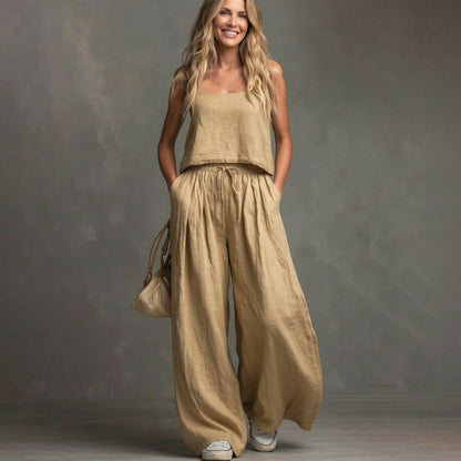 Luigina Lanzoni™ Breathable Cotton Linen Casual Suit