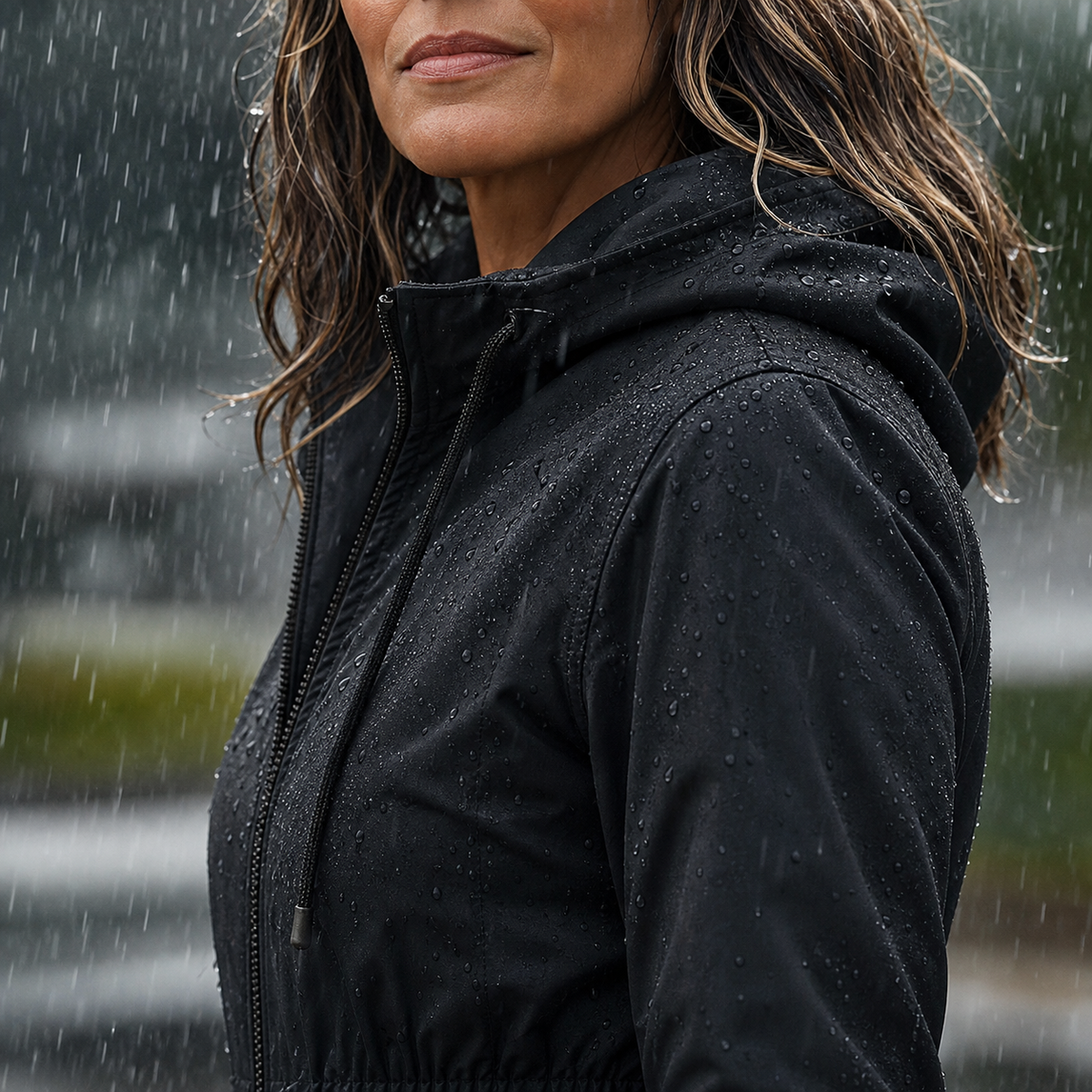 Luisella Vergani™ Hooded Windbreaker with Flattering Fit