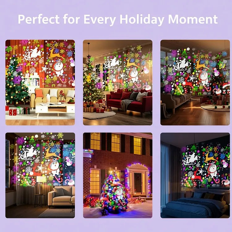 Lumelle™ Mini Projector Lamp for Effortless Holiday Glow