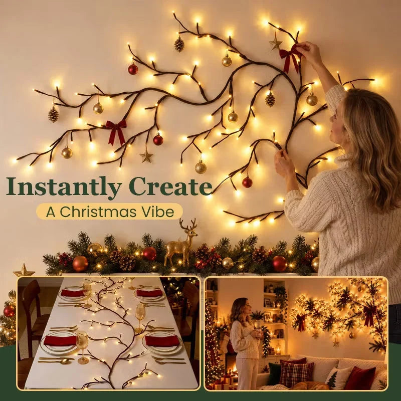 Lumera Isana Soft-Glow Branch Wall Light - main product view of illuminated branch wall lamp