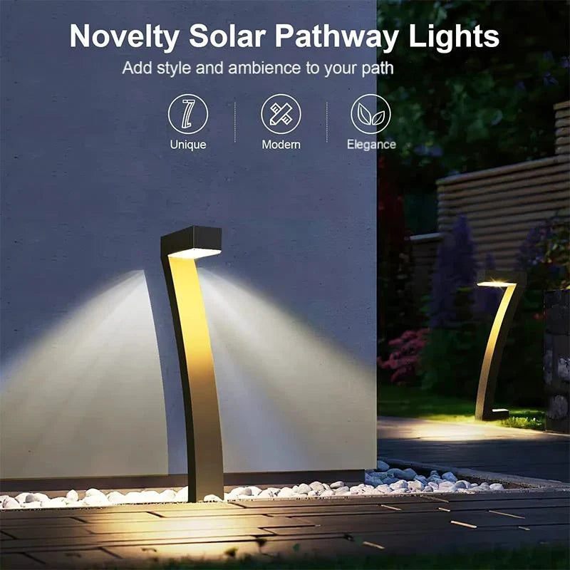 Lumiera™ Solar Pathway Lights for Warm Evening Ambiance