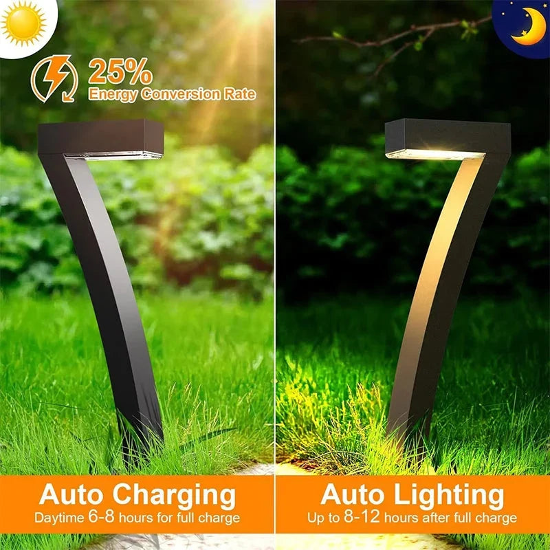 Lumiera™ Solar Pathway Lights for Warm Evening Ambiance