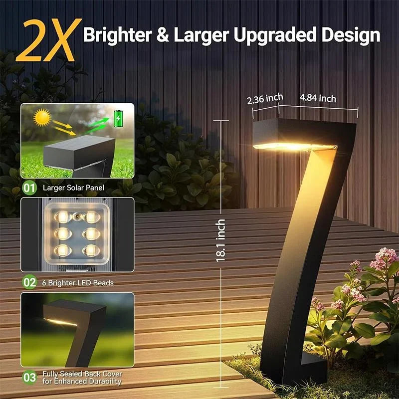 Lumiera™ Solar Pathway Lights for Warm Evening Ambiance