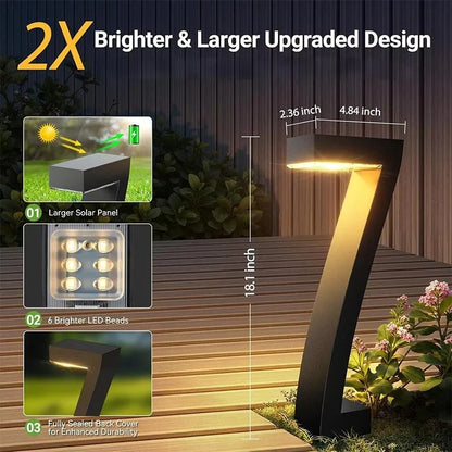 Lumiera™ Solar Pathway Lights for Warm Evening Ambiance