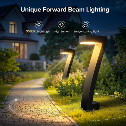 Lumiera™ Solar Pathway Lights for Warm Evening Ambiance
