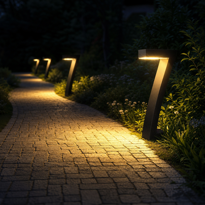 Lumiera™ Solar Pathway Lights for Warm Evening Ambiance