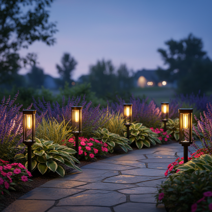 LumiPath Pro™ Decorative Solar Pathway Lights