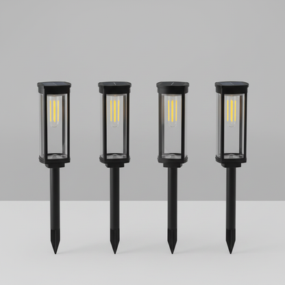 LumiPath Pro™ Decorative Solar Pathway Lights