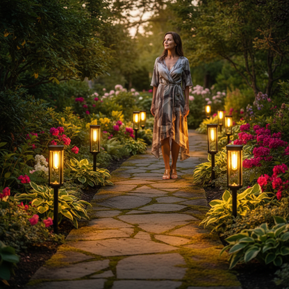 LumiPath Pro™ Decorative Solar Pathway Lights