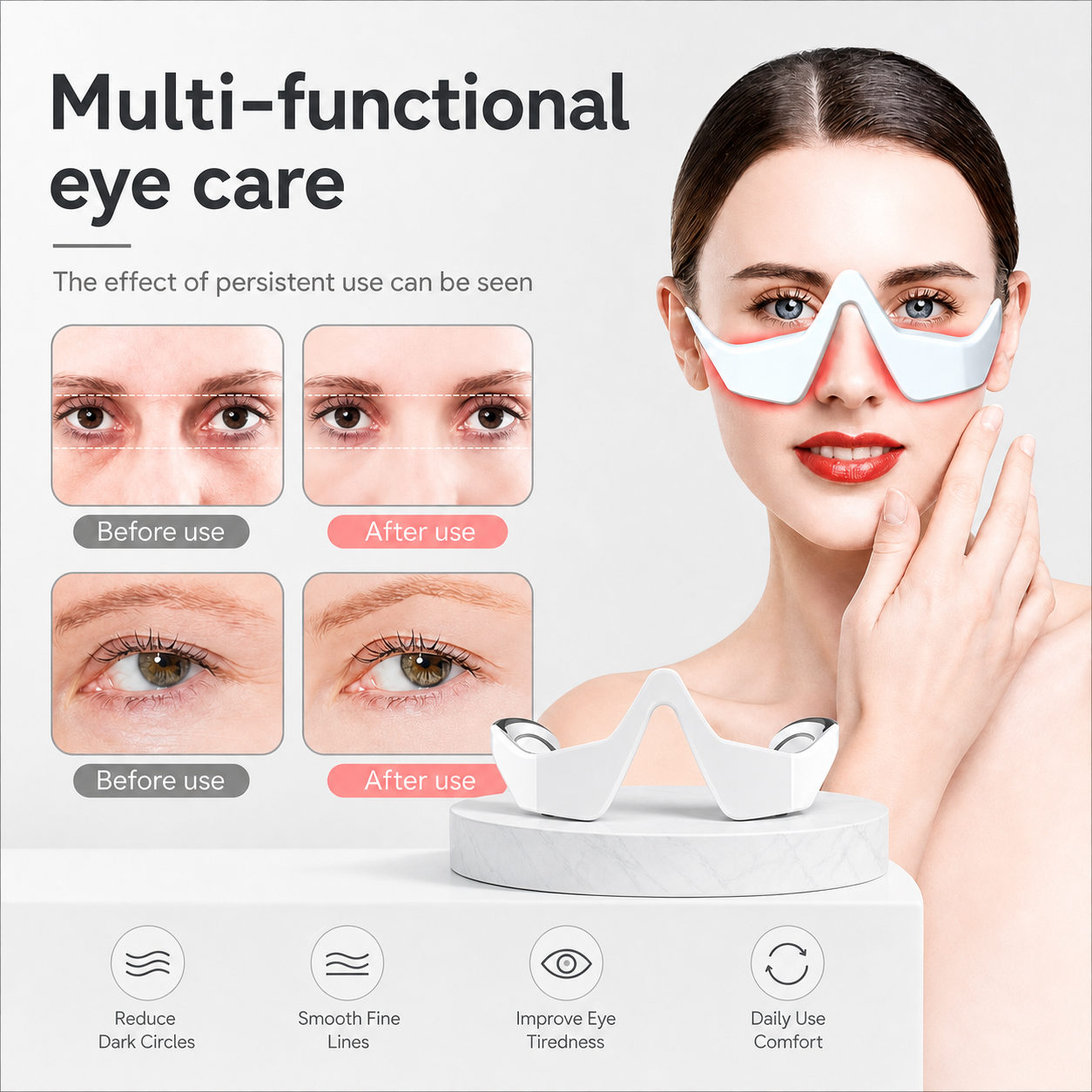 Lumirané™ Soothing Eye Massager Reduces Dark Circles