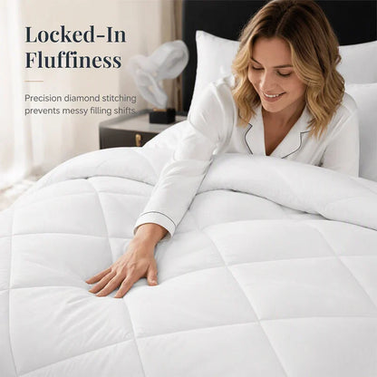 Lumvella™ Elegant 3-Piece Comforter Set with Breathable Shams