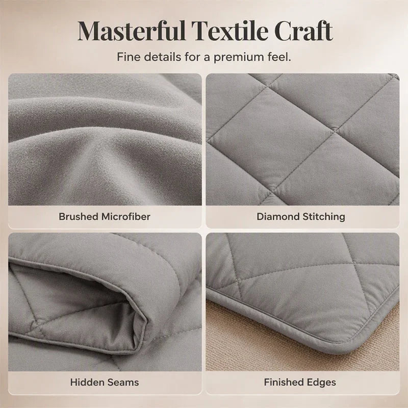 Lumvella™ Elegant 3-Piece Comforter Set with Breathable Shams