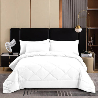 Lumvella™ Elegant 3-Piece Comforter Set with Breathable Shams