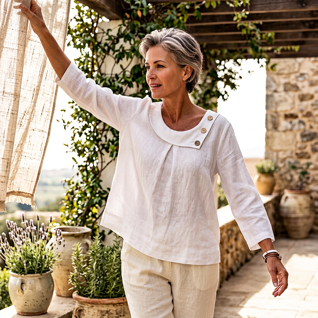 Malvina Andreotti™ Breathable Blouse for Effortless Style