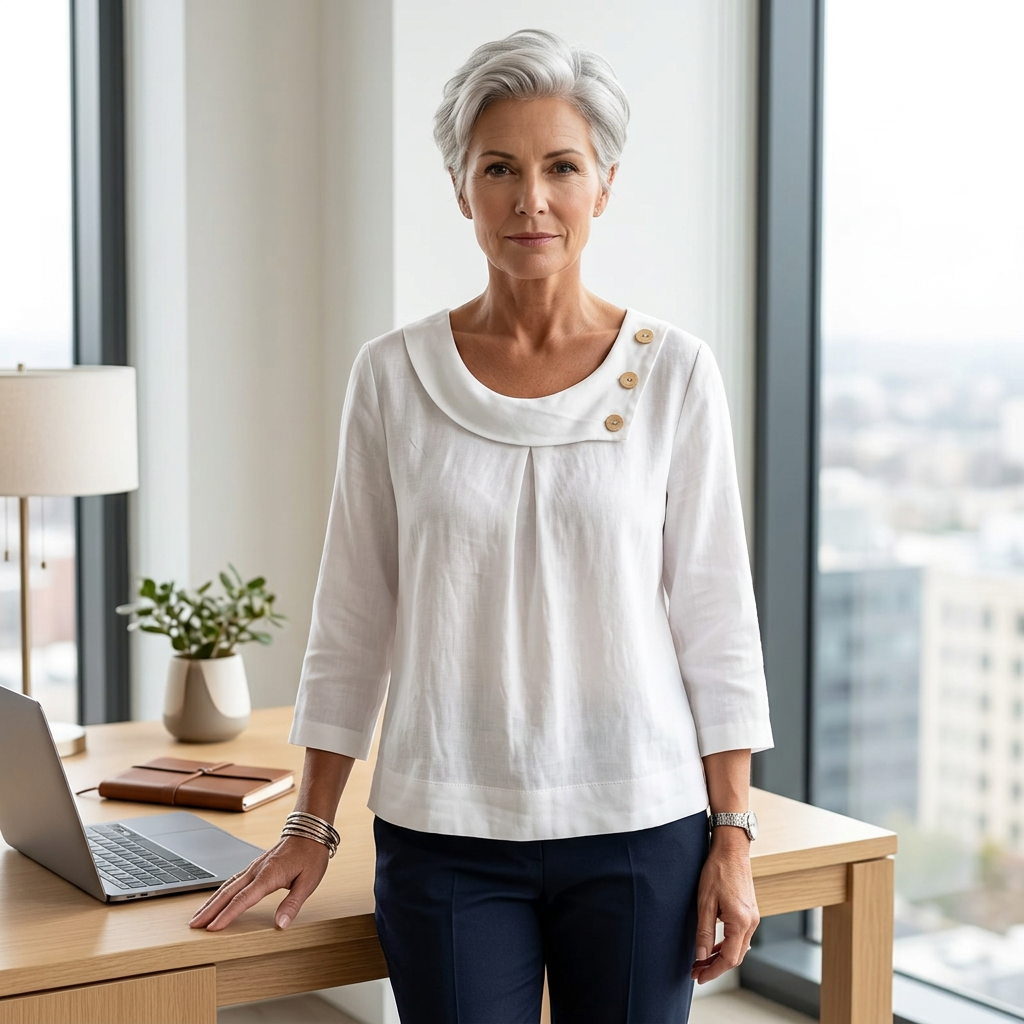 Malvina Andreotti™ Breathable Blouse for Effortless Style