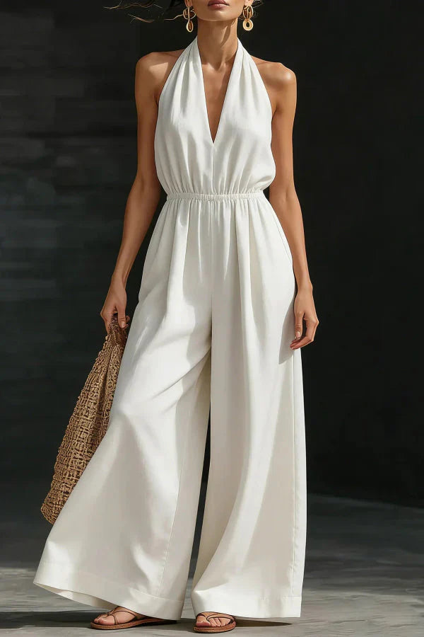 Malvina Valenzano™ Effortless Wide-Leg Jumpsuit for Warm Days