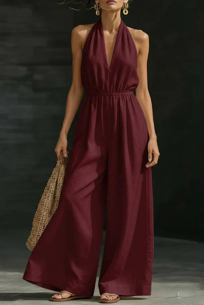 Malvina Valenzano™ Effortless Wide-Leg Jumpsuit for Warm Days