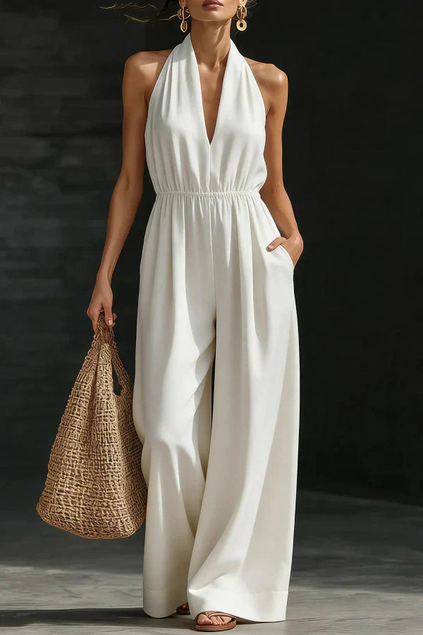 Malvina Valenzano™ Effortless Wide-Leg Jumpsuit for Warm Days