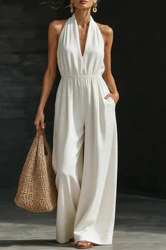 Malvina Valenzano™ Effortless Wide-Leg Jumpsuit for Warm Days