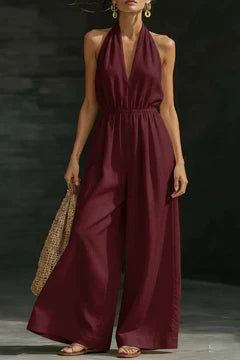 Malvina Valenzano™ Effortless Wide-Leg Jumpsuit for Warm Days