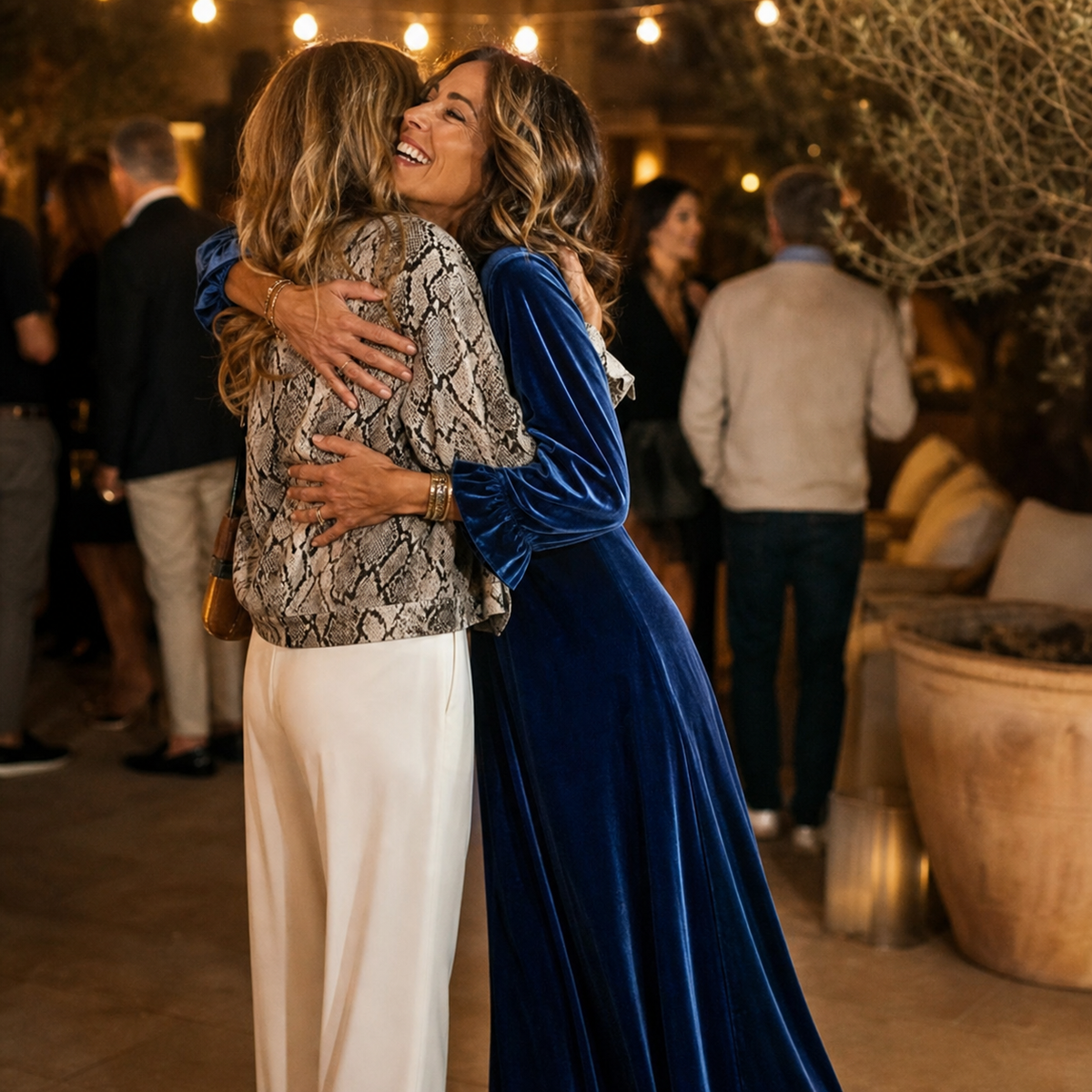 Manuela Belmonte™ Elegant Maxi Dress with Ruffle Sleeves