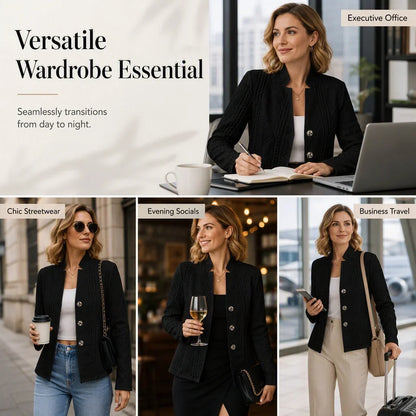 Manuela Benigni™ Tailored Blazer Jacket for Office to Evening