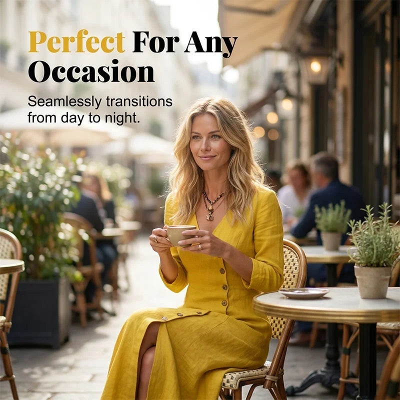 Manuela Bergonzi™ Elegant Long Sleeve Maxi Dress