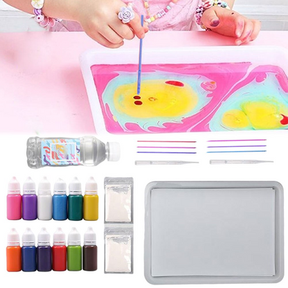 Marbling Paint Kit™ + FREE set of 12 additional paint cups