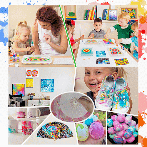 Marbling Paint Kit™ + FREE set of 12 additional paint cups