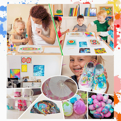 Marbling Paint Kit™ + FREE set of 12 additional paint cups