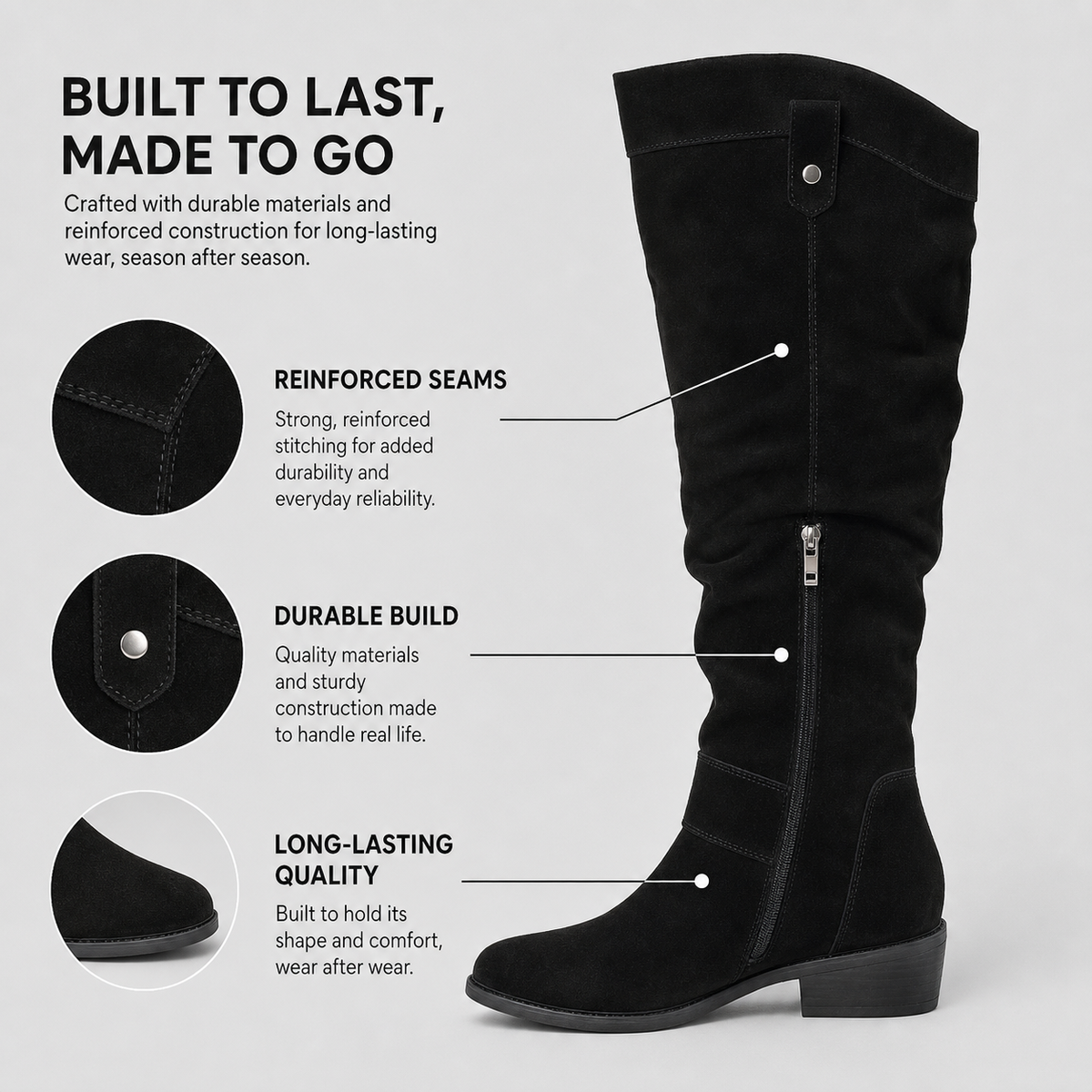 Marcella Boselli™ Cushioned Western Boots for All-Day Wear