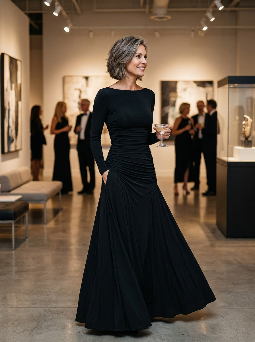 Marcella Cagnolati™ Elegant Flowy Dress for Formal Events