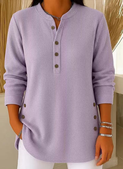 Marina Conforti™ Cozy Round Neck Sweatshirt for Effortless Style