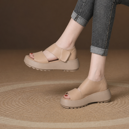Martina Bianchi™ Cushioned Velcro Sandals for All-Day Ease