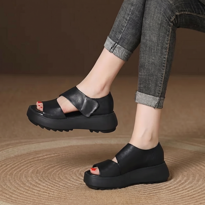 Martina Bianchi™ Cushioned Velcro Sandals for All-Day Ease