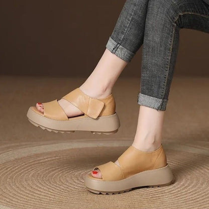 Martina Bianchi™ Cushioned Velcro Sandals for All-Day Ease