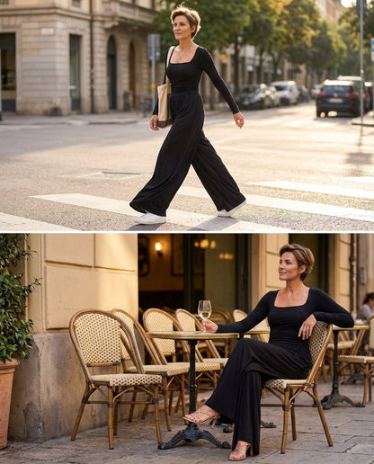 Melina Turati™ Wide Leg Jumpsuit for Effortless Style