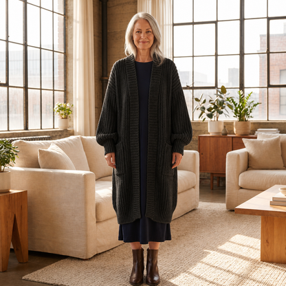 Mila Zoppi™ Effortless Longline Cardigan for Every Season