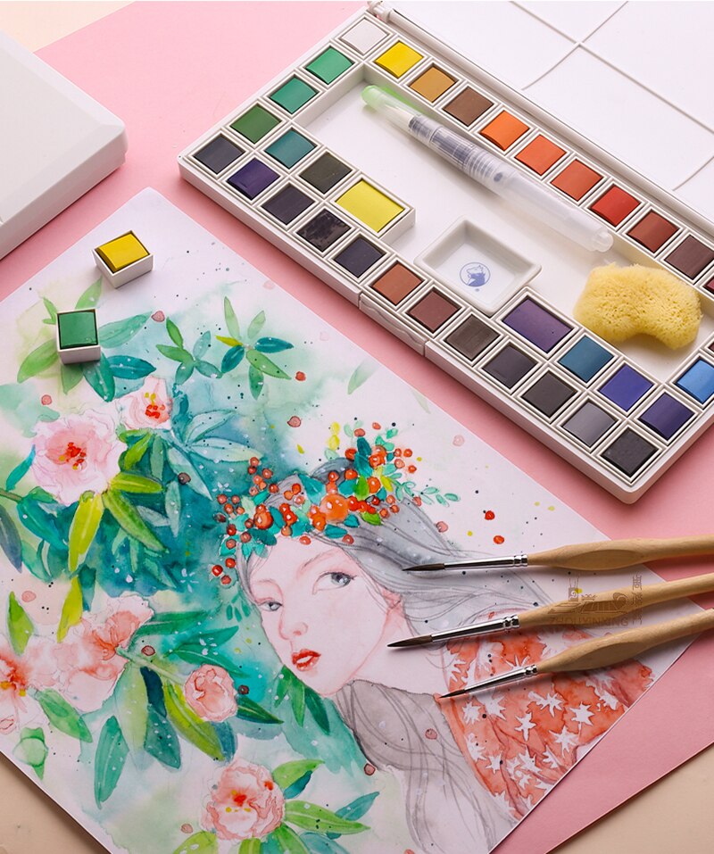 MiniArt™ Miniature set of wooden art brushes