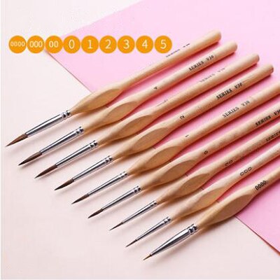 MiniArt™ Miniature set of wooden art brushes