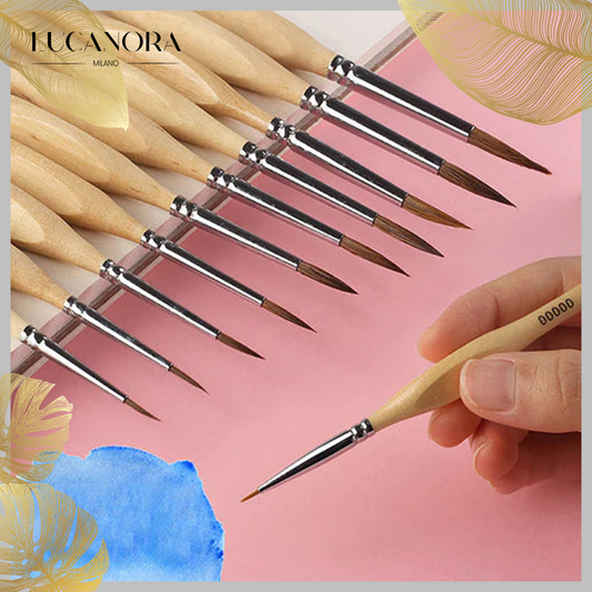 MiniArt™ Miniature set of wooden art brushes