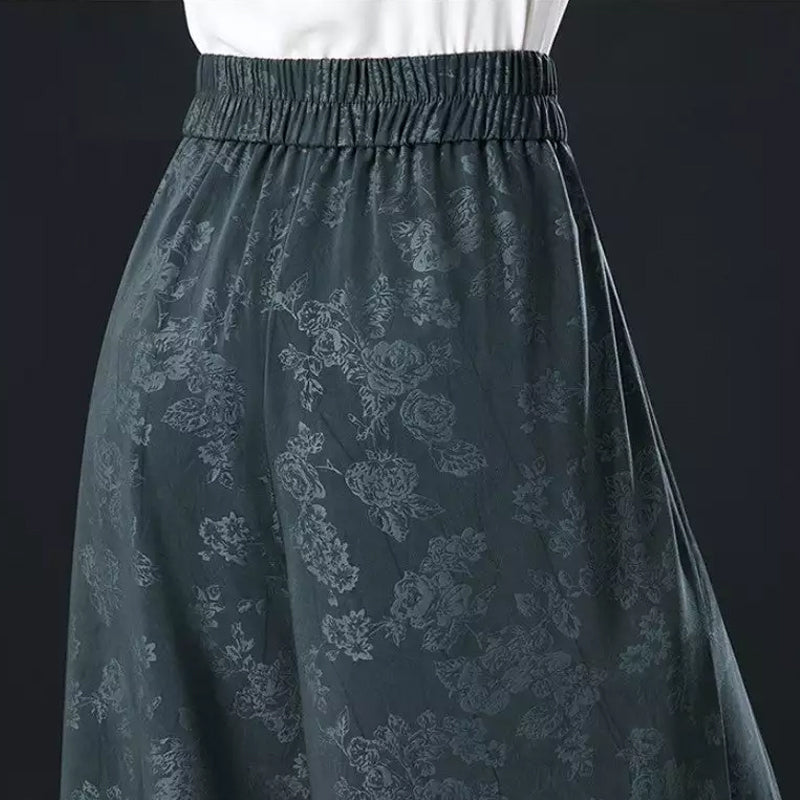Mirabelle Bousset™ Silk trousers with wide legs and high waist