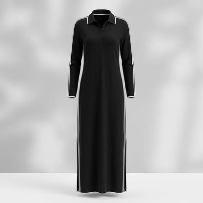Mirta Visconti™ Elegant Long Sleeve Maxi Dress