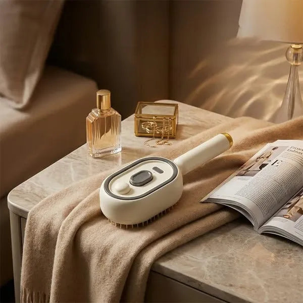 Mistané Hydrating Massage Hair Brush - main product view of electric hydrating massage comb