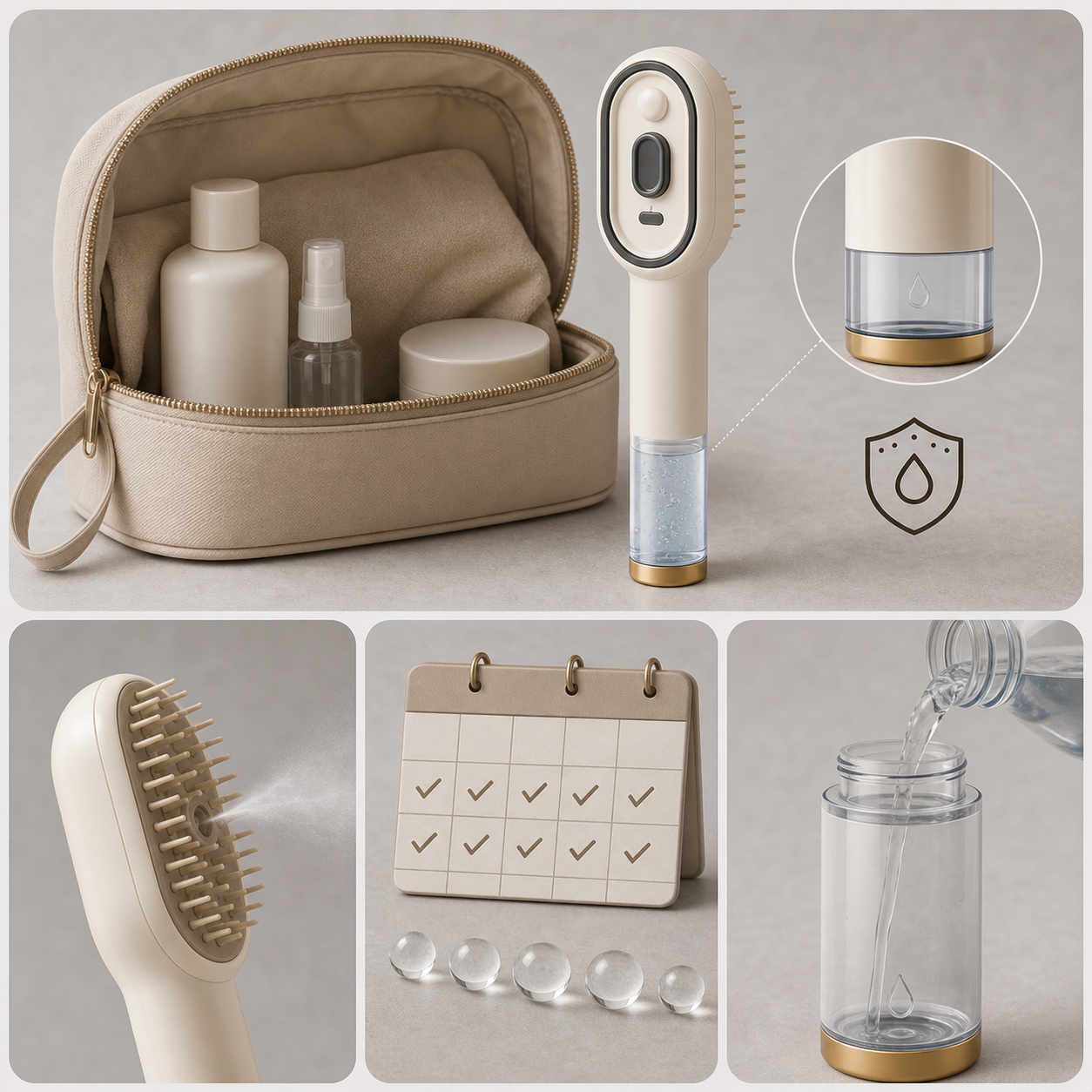 Mistané™ Hydrating Massage Hair Brush for Frizz-Free Smoothness