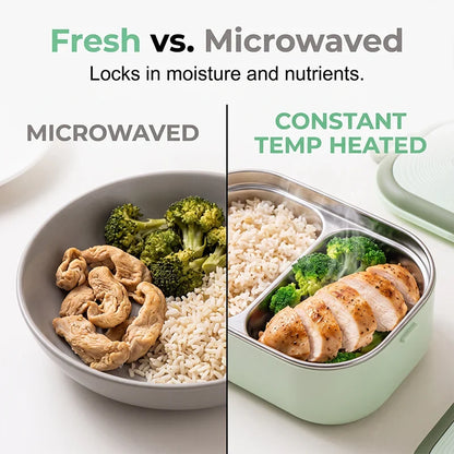 MoistHeat Pro™ Portable Heated Lunch Box for Warm Meals