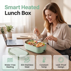 MoistHeat Pro™ Portable Heated Lunch Box for Warm Meals