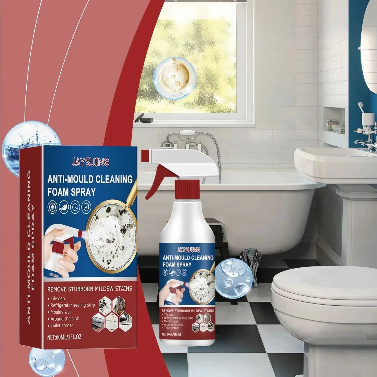 MoldGuard Pro Cleaning Foam Spray - main product view of magic mold control cleaning foam