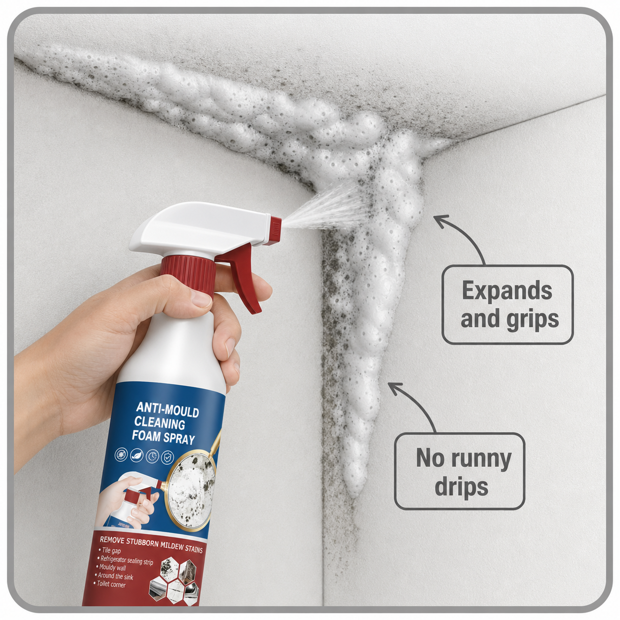 MoldGuard Pro+™ Cleaning Foam Spray for Effortless Mold Control