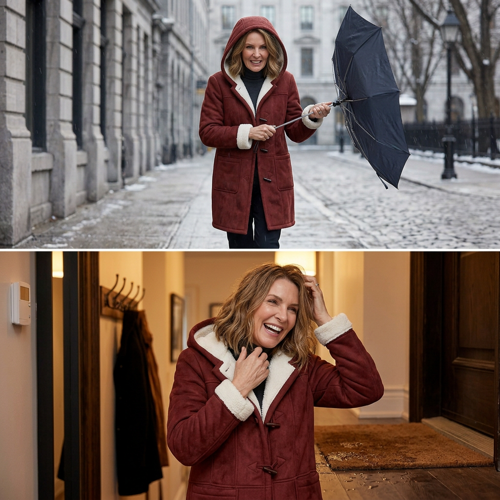 Nadia Anastasi™ Elegant Hooded Coat for Cold-Weather Style